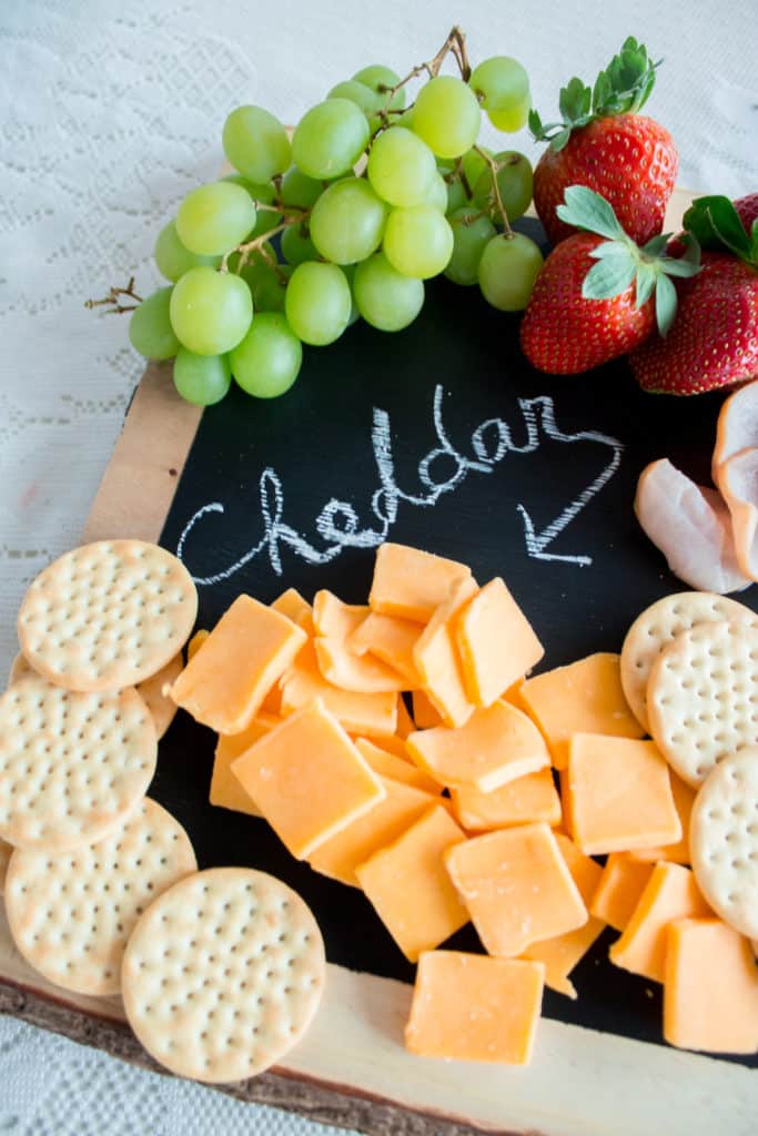 DIY Chalkboard Cheese Tray | Kristyn Cole