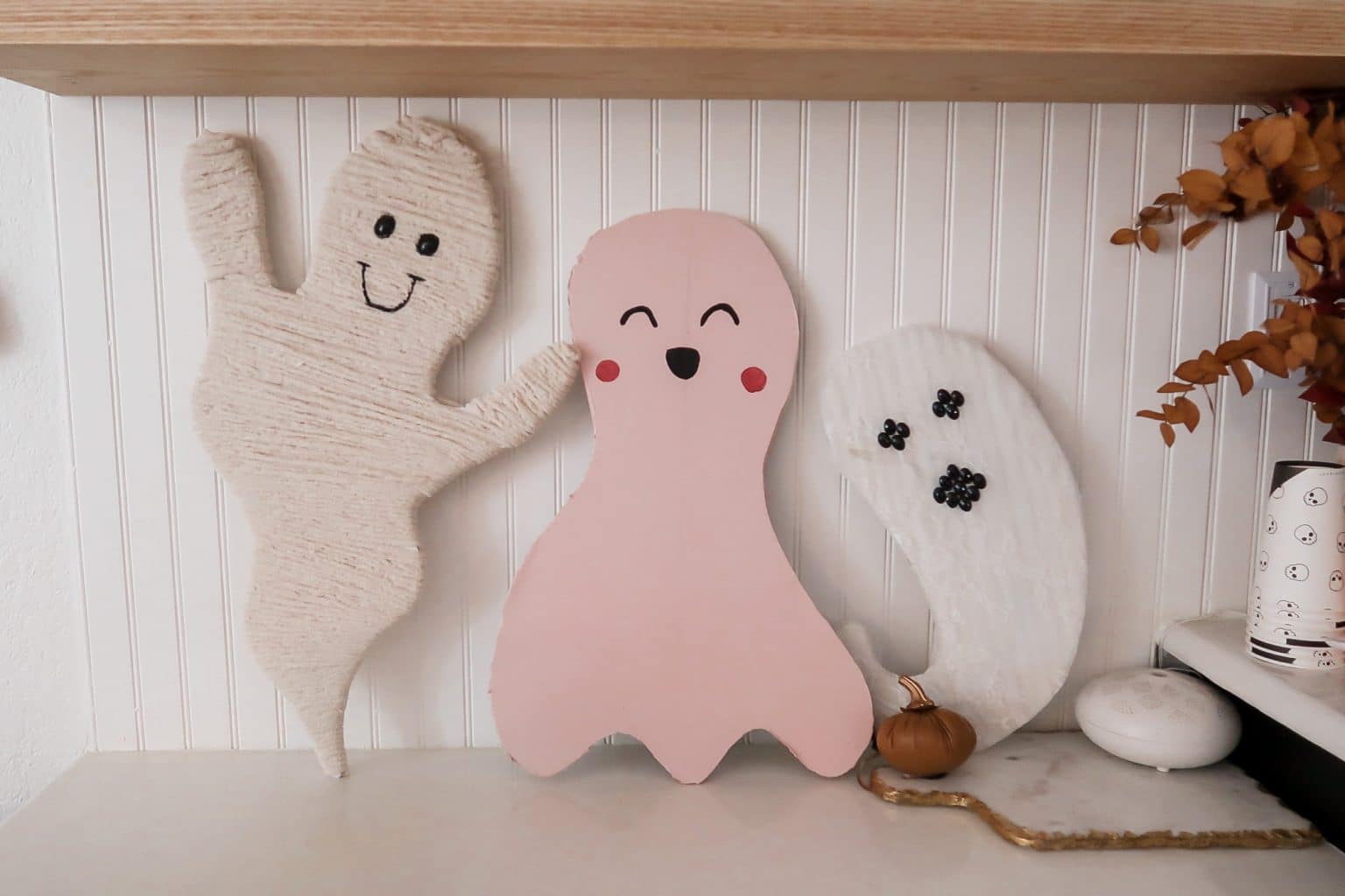 DIY Foam Ghosts – Kristyn Cole